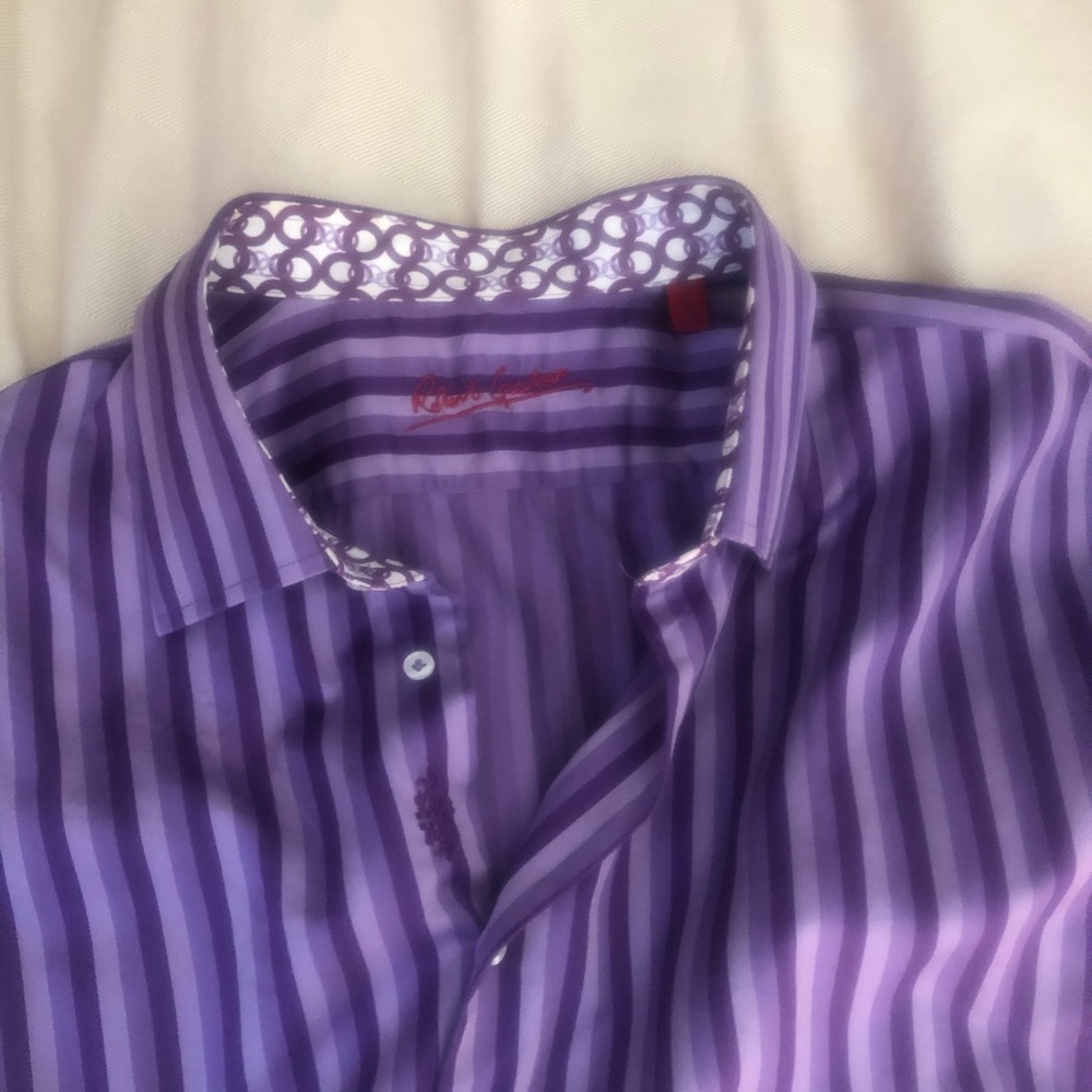 Robert Graham long sleeve dress shirt like new